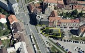 Prodej pozemku v centru města, pro výstavbu Bytového domu, B. Smetany / Mar. nám, Č. Budějovice, cena 12580800 CZK / objekt, nabízí